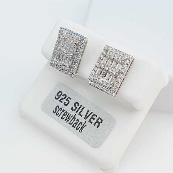 "925 Sterling Silver Cubic Zirconia Earrings, U19254807 - Picture 10 of 11